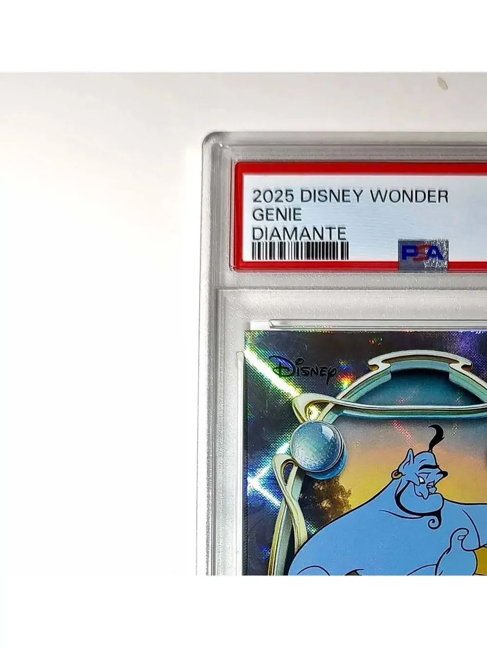 Genie 2025 Topps Disney Wonder #50 Winter Variant Card Aladdin PSA 9